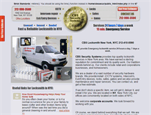 Tablet Screenshot of cbssecuritysystems.com